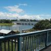 That's the popular "fishing bridge" as seen from the Solano House.